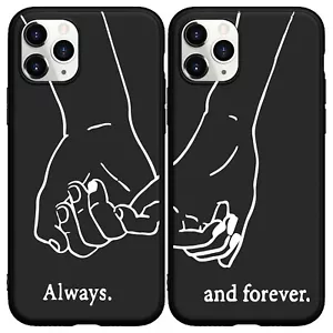 Always and forever BFF Couple phone case for iphone 14 13 11 12 Pro Max XR 6 7 8 - Picture 1 of 7