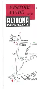 Guida visitatori vintage Altoona Pennsylvania con mappa - Foto 1 di 4