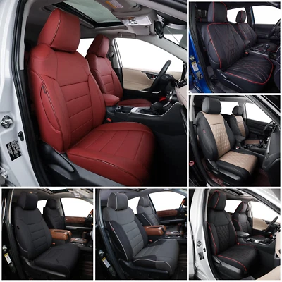 EKR Custom Fit Toyota Tundra Seat Covers 2014-2026 Premium Leather Full Set Foto 1 de 4