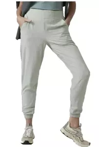 Pantalones Jogger ATHLETA Brooklyn Forrados Texturizados TALLA 0 Gris Costa Serpentina - Imagen 1 de 10