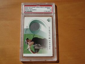 2002 Upper Deck SP Game Used Golf #F9SMW Mike Weir Jersey  PSA 9 MINT