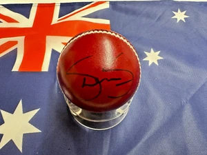 Shane Watson (Australia) signed Red Autograph Cricket Ball + C.O.A. - Picture 1 of 9