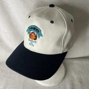 Vintage Doogers Seaside Oregon Seafood Frontier Cap Snap Back Hat Dungeness Crab - Picture 1 of 9