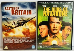 2x WW2 DVDs, Battle Of Britain (Reg 2) & The Guns Of Navarone (Reg 4), Like New - Picture 1 of 4
