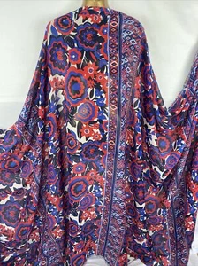 *NEW*Crinkle Chiffon Floral Stripe-African Print Dress/Craft Fabric*FREE P&P* - Picture 1 of 9