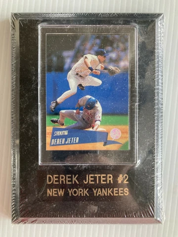 DEREK JETER New York Yankees 5" x 7" Plaque With Trading Card - FREE SHIPPING! Cover
