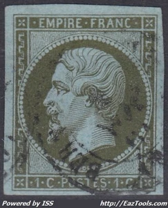 FRANCE EMPIRE N° 11 OBLITERATION CACHET A DATE - BONNES MARGES - COTE 90 € - Picture 1 of 2