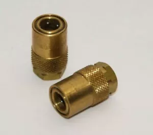 (NEW - Lot 2) PARKER PPE 200 Series 3/8" Thread 5/16" Quick Connect Air Fitting - Picture 1 of 4