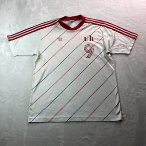 Vintage Adidas Soccer Jersey Adult Large 80s Futbol Football Classic Trefoil - Picture 1 of 11