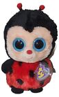 Peluche TY Beanie Boos - BUGSY la coccinelle moyenne 9" (yeux solides) NEUF MWMTs jouet