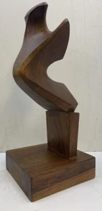 1983 Signed & Dated Giuseppe Carli Solid Wood Oarlock Gondola Forcola Sculpture - Picture 1 of 12