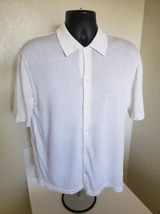 Malo Mens Button Short Sleeve Shirt Made in Italy Size 54 Super Rare - Picture 1 of 7
