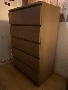 Ikea malm kommode holzoptik - Bild 1 von 2