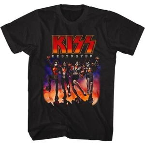 Camisa de banda de música rock and roll negra Kiss Destroyer - Imagen 1 de 2