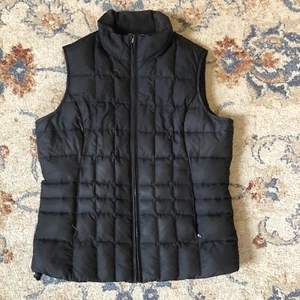 Eddie Bauer Men's Quilted Puffer Vest Size S Black Polyester Premium Goose Down - Picture 1 of 8