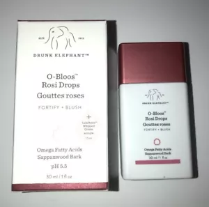 Drunk Elephant O-Bloos Rosi Glow Drops Fortify + Blush - 30ml / 1 oz. New In Box - Picture 1 of 24