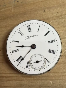Vintage Hampden Taschenuhrwerk As Is For Parts C93 - Bild 1 von 4