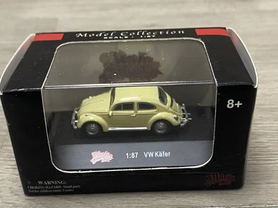 MALIBU - VOLKSWAGEN VW KAFER (BEETLE) - YELLOW CONVERTIBLE -DIECAST - NEW  - Image 1 of 4
