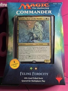 Magic The Gathering Feline Ferocity 2017 New Commander Deck Sealed ENGLISH - Picture 1 of 1