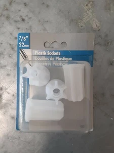 Shepherd Hardware 7/8" / 22mm Plastic Sockets - Chair Table Repair Furniture - Picture 1 of 3