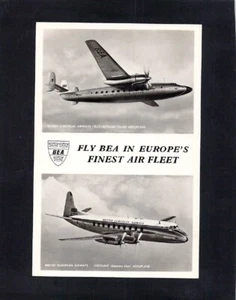 F1485 Transport Fly BEA in Europe Aircraft RPPC vintage postcard - Picture 1 of 2