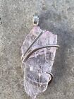 21.30ct Natural Pink Kunzite Shard Forge Wrapped In Sterling Silver
