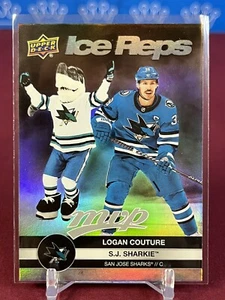 2023-24 UD MVP Hockey Ice Reps Logan Couture SJ Sharkie IR-17 San Jose Sharks - Picture 1 of 2