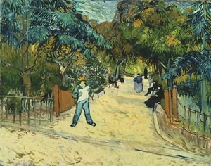 VINCENT VAN GOGH Poster or Canvas Print "Entrance to the Public Gardens in Arle" - Picture 1 of 1