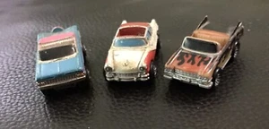 Micro Machines Vintage x3 Convertible Blue White Black Corvette Cars - Picture 1 of 11