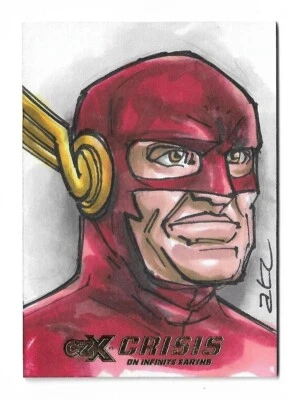 Cryptozoic Czx Crisis Sur Infinite Earths Flash 1/1 Croquis Adam & Bekah - Photo 1/3