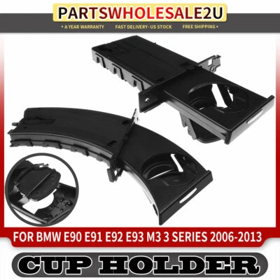 2x Front Sides Black Drink Cup Holder for BMW E91 E92 E93 325xi 328i 328xi 335i - Image 1 of 4
