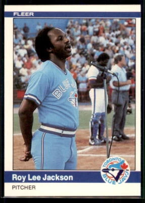 1984 Fleer Roy Lee Jackson #158 Toronto Blue Jays - Image 1 of 2