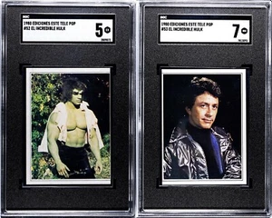 1980 The Incredible HULK TV ROOKIE Cards Tele pop SGC 5 7 Lou Ferrigno HIGHEST - Picture 1 of 2
