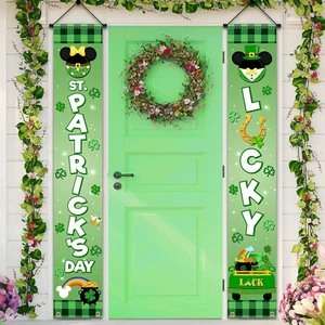 St Patrick’S Day Door Banner Decoration, St Patrick’S Day Decorations Cartoon Mo - Picture 1 of 12