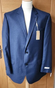 Men's Michael kors Navy 2-Button Polyester Blend 46L Blazer Jacket NWT - Picture 1 of 9