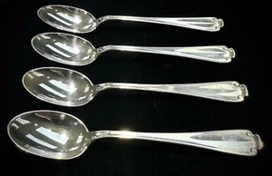 Flemish By Tiffany & Co. Set of 4 Sterling Silver Demitasse Spoons 4" - Picture 1 of 7