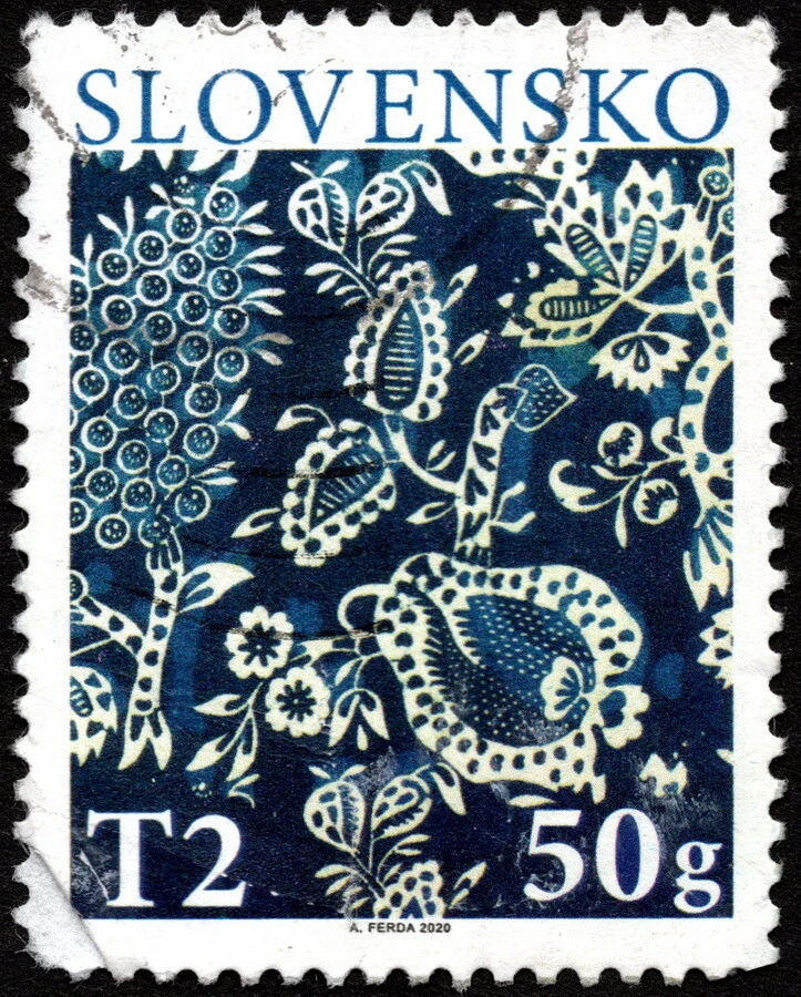 Slovakia - 2020 - T2 50g Trees Plants Art Issue Postally Used F-VF Centering  - Image 1 of 1
