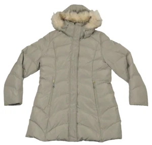 Gerry Quilted Down Faux Fur Hooded Full Zip Long Puffer Parka Jacket - Picture 1 of 9