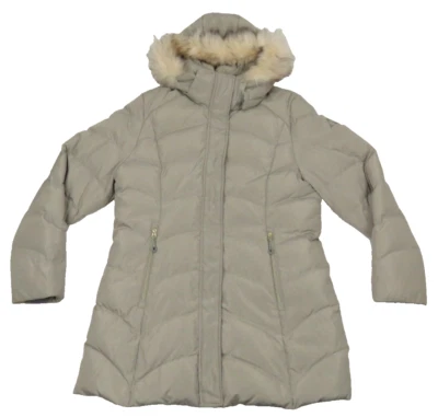 NWOT Gerry Down Quilted Faux Fur Hooded Full Zip Long Puffer Parka Coat Jacket - Image 1 of 4