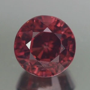 2.25CT Sparkling AA 6.8MM Round Orange Pink UNHEATED Zircon Natural - Picture 1 of 3