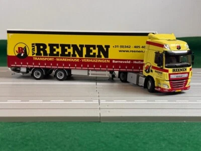 WSI truck models, DAF CF Space Cab 4X2 Curtain Side Trailer 2 Axle , VAN REENEN - Image 1 of 4