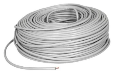 Cavo di rete tondo cat 7 ftp flessibile grigio 100 mt 57236 etherntet matassa - Immagine 1 di 2