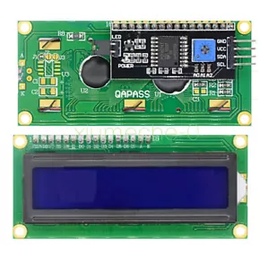 IIC/I2C/TWI/SPI serielle Schnittstelle 1602 16X2 Zeichen LCD Modul Display blau - Bild 1 von 4