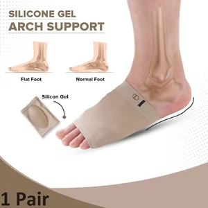 ARCH Support Shoe GEL Insole Flat Feet Pad PAIN RELIEF Plantar Fasciitis Foot - Picture 1 of 11