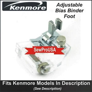 Kenmore Low Shank Adjustable Bias Binder Foot Fits Models In Description - Picture 1 of 1