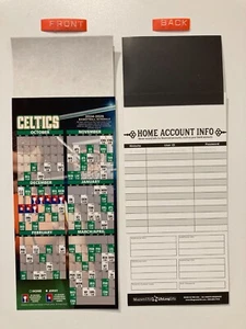 NBA 2024-25 BOSTON CELTICS MAGNET SCHEDULE TEAMS, DATES & TIMES-NEW - Picture 1 of 2
