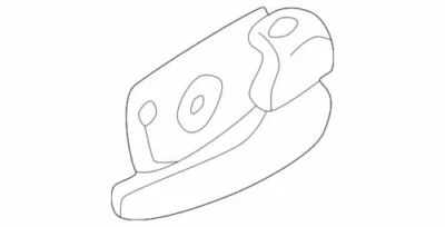 Conjunto de manija de puerta interior Santa Fe original Hyundai 2002-2006 82620-26010 Foto 1 de 2