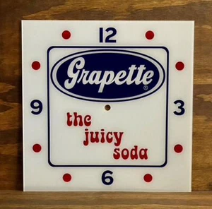 15" Grapette Square Replacement Clock Face for Pam Clock FREE SHIP - Picture 1 of 1