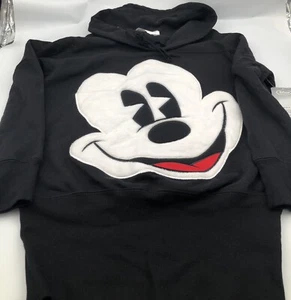 Disney Store Mickey Mouse Furry Face Sweatshirt/Dress Black Cowl Neck NWT Small - Picture 1 of 9