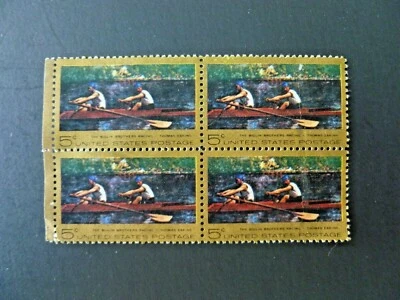 1967 $.05 #1335 Thomas Eakins Issue Block of 4 Used - See Description & Images - Image 1 of 2